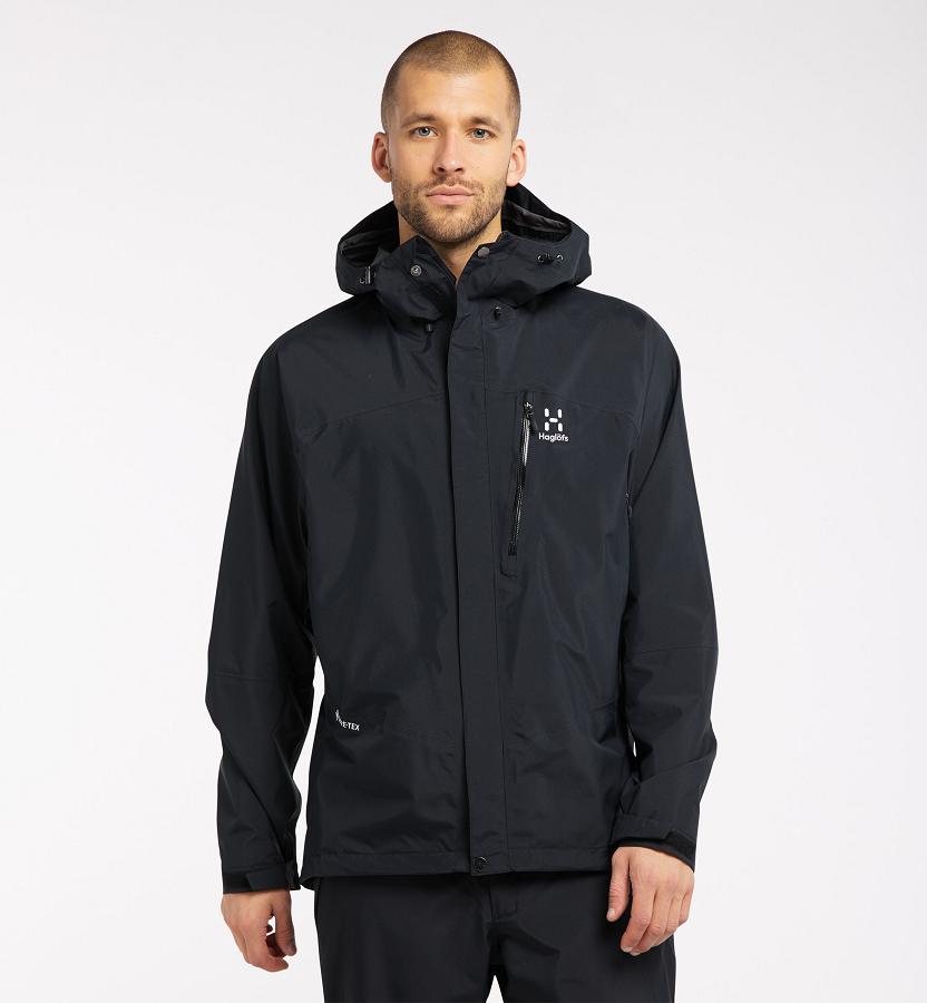 Haglöfs Mens Astral GTX Jacket Black New Zealand 84670KOWG